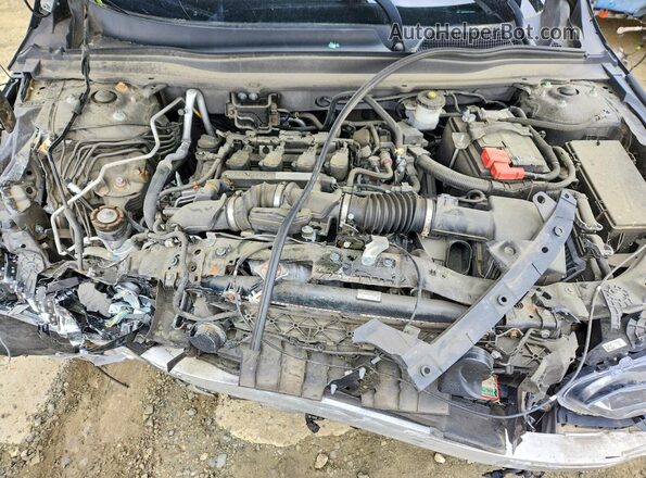 1HGCV1F14KA009920 2019 HONDA ACCORD Black უკანა სალონის ხედი