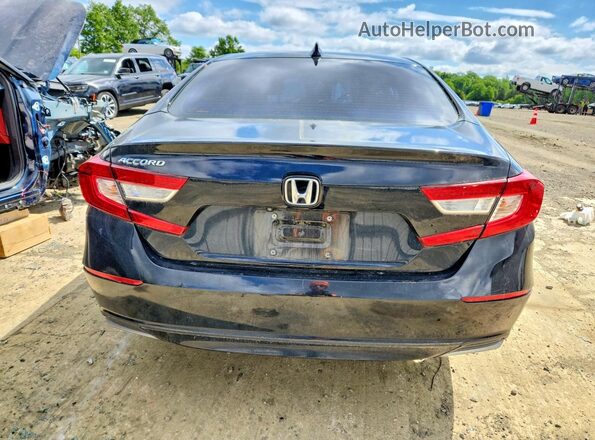 1HGCV1F14KA009920 2019 HONDA ACCORD Black უკანა ხედი