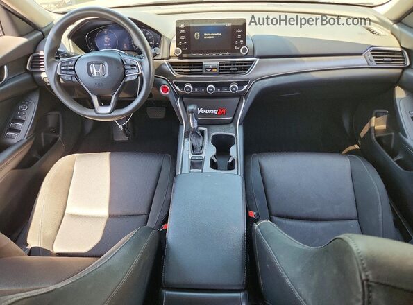 1HGCV1F14KA075450 2019 HONDA ACCORD Gray Widok deski rozdzielczej