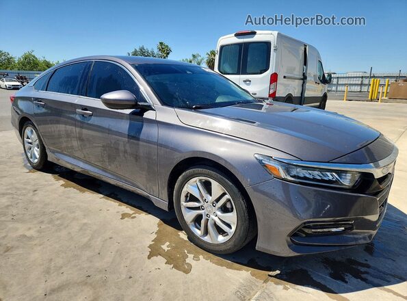 1HGCV1F14KA075450 2019 HONDA ACCORD Gray Przód prawy