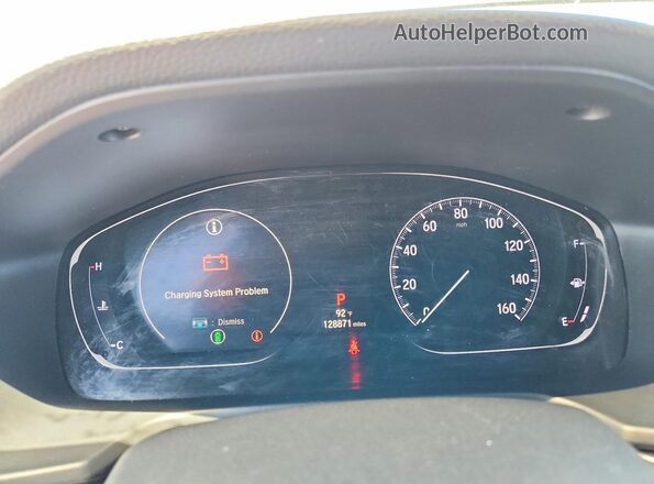 1HGCV1F14KA075450 2019 HONDA ACCORD Gray Widok zestawu wskaźników