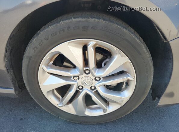 1HGCV1F14KA075450 2019 HONDA ACCORD Gray Widok naklejki z numerem VIN