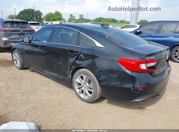1HGCV1F14KA108740 2019 HONDA ACCORD Black Tył lewy