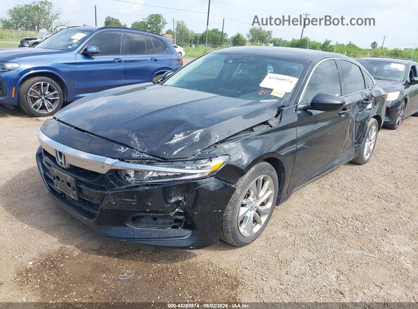 1HGCV1F14KA108740 2019 HONDA ACCORD Black Przód lewy