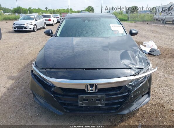 1HGCV1F14KA108740 2019 HONDA ACCORD Black Widok zestawu wskaźników