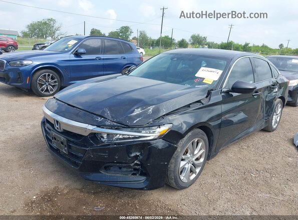 1HGCV1F14KA108740 2019 HONDA ACCORD Black Widok z przodu
