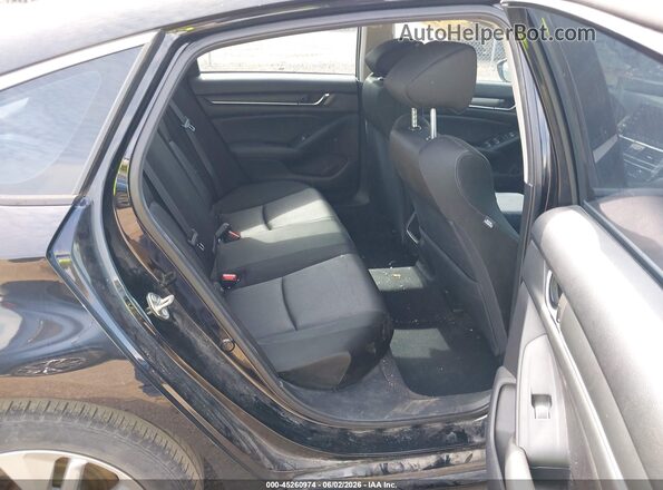 1HGCV1F14KA108740 2019 HONDA ACCORD Black Widok naklejki z numerem VIN