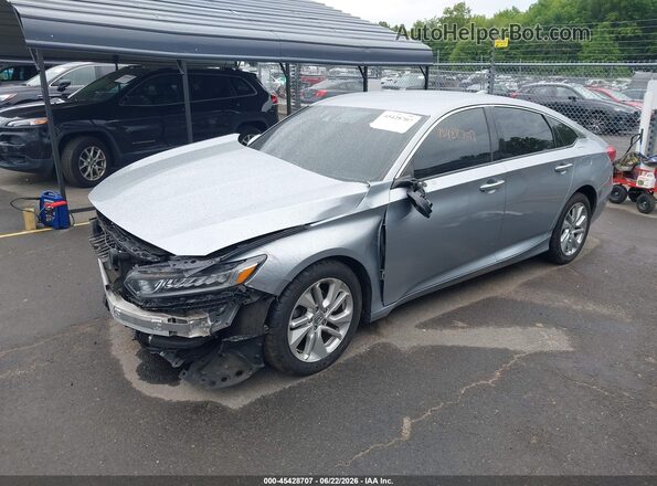 1HGCV1F14KA113131 2019 HONDA ACCORD Silver Առջևի ձախ երեք քառորդ տեսարան