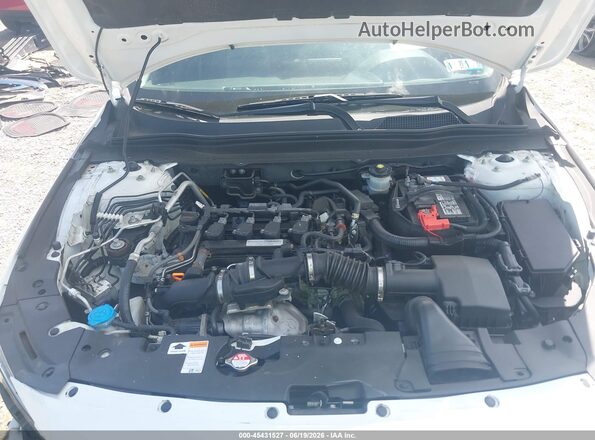 1HGCV1F14KA117468 2019 HONDA ACCORD White Вид ззаду
