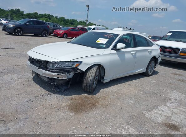 1HGCV1F14KA117468 2019 HONDA ACCORD White Передня ліва чверть