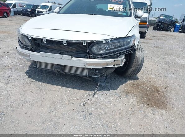 1HGCV1F14KA117468 2019 HONDA ACCORD White Вид спереду