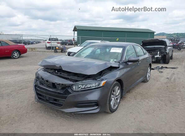 1HGCV1F14KA122721 2019 HONDA ACCORD Gray Przód lewy
