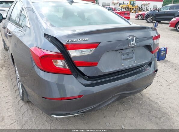 1HGCV1F14KA122721 2019 HONDA ACCORD Gray 
