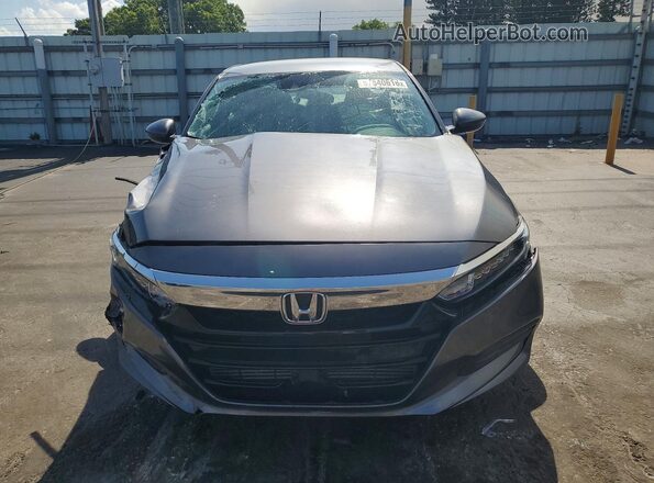 1HGCV1F14KA125831 2019 HONDA ACCORD Gray Widok z przodu