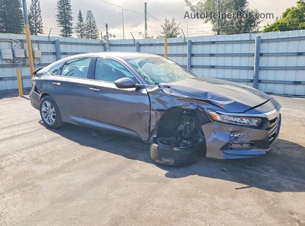1HGCV1F14KA125831 2019 HONDA ACCORD Gray Przód prawy