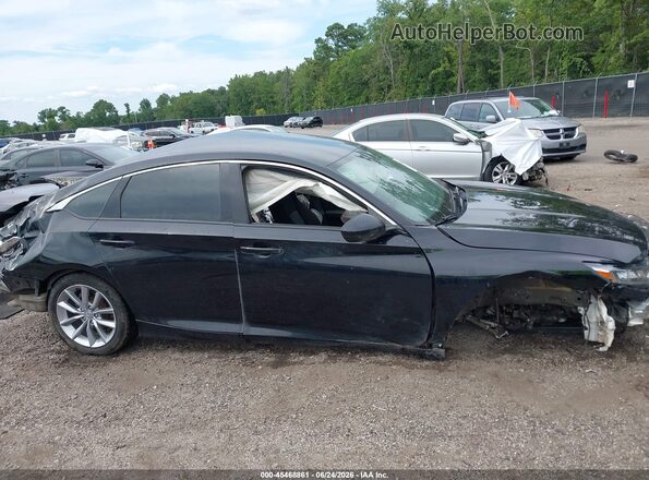1HGCV1F14MA046579 2021 HONDA ACCORD Black Вид задньої частини салону