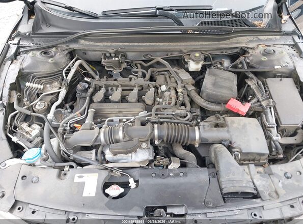 1HGCV1F14MA046579 2021 HONDA ACCORD Black Вид ззаду