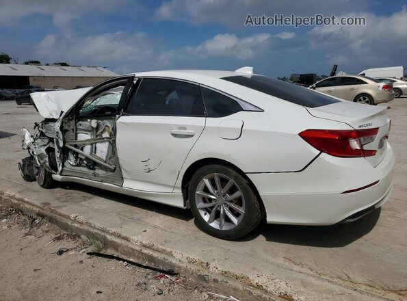 1HGCV1F14MA055069 2021 HONDA ACCORD Белый Задняя левая четверть
