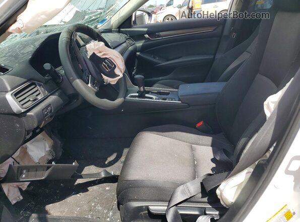 1HGCV1F14MA055069 2021 HONDA ACCORD Белый Вид салона спереди