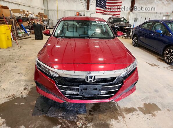 1HGCV1F14MA067920 2021 HONDA ACCORD Red Вид спереду