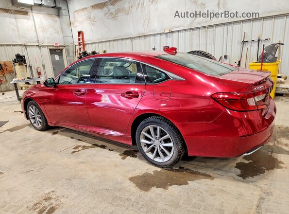 1HGCV1F14MA067920 2021 HONDA ACCORD Red Задня ліва чверть