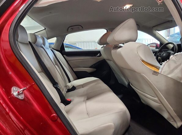 1HGCV1F14MA067920 2021 HONDA ACCORD Red Вид задніх сидінь