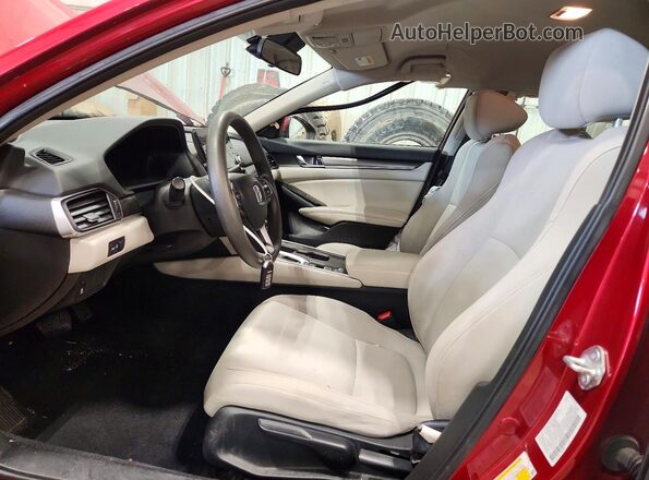 1HGCV1F14MA067920 2021 HONDA ACCORD Red Вид салону спереду