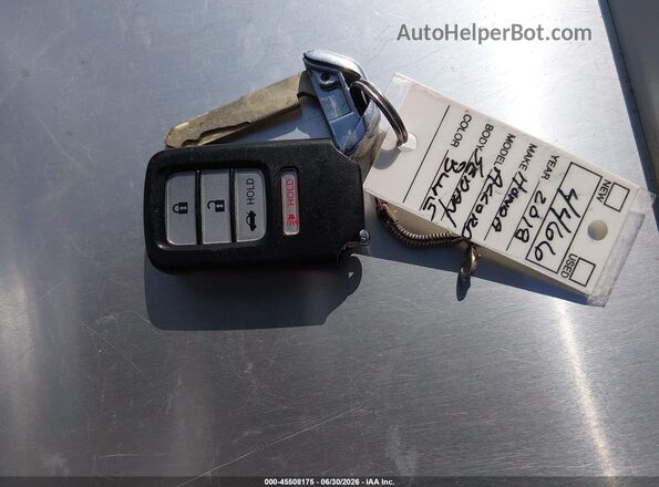 1HGCV1F15JA061264 2018 HONDA ACCORD Blue წინა პანელის ხედი