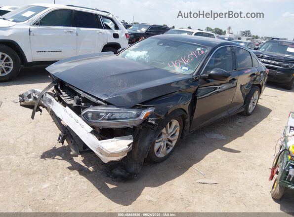 1HGCV1F15JA267622 2018 HONDA ACCORD Black Przód lewy