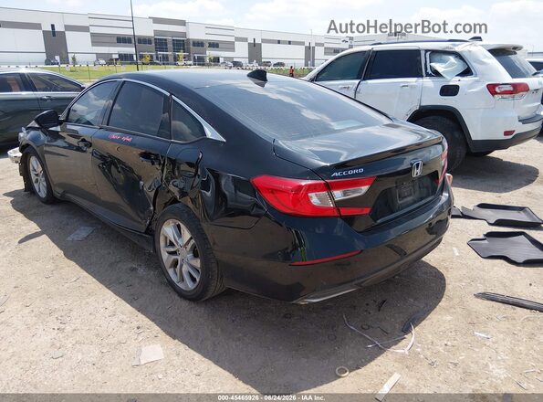 1HGCV1F15JA267622 2018 HONDA ACCORD Black Tył lewy