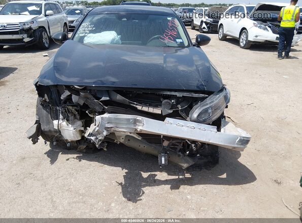 1HGCV1F15JA267622 2018 HONDA ACCORD Black Widok z przodu