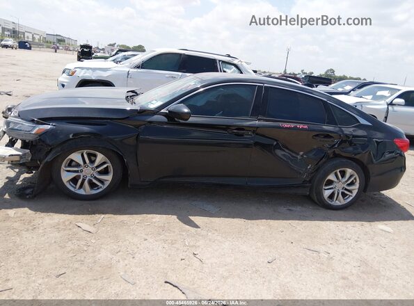 1HGCV1F15JA267622 2018 HONDA ACCORD Black Widok wnętrza z tyłu
