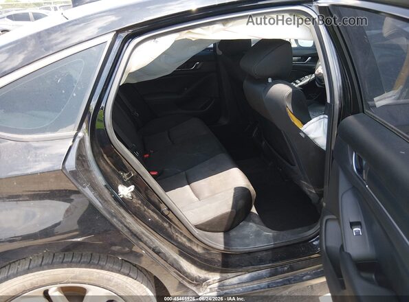 1HGCV1F15JA267622 2018 HONDA ACCORD Black Widok naklejki z numerem VIN