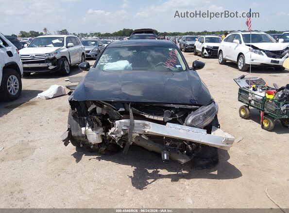 1HGCV1F15JA267622 2018 HONDA ACCORD Black Widok deski rozdzielczej