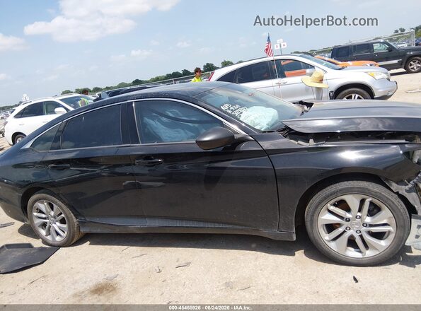 1HGCV1F15JA267622 2018 HONDA ACCORD Black Widok zestawu wskaźników