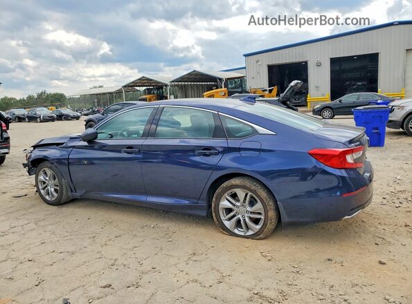 1HGCV1F15KA026841 2019 HONDA ACCORD Blue Հետևի ձախ