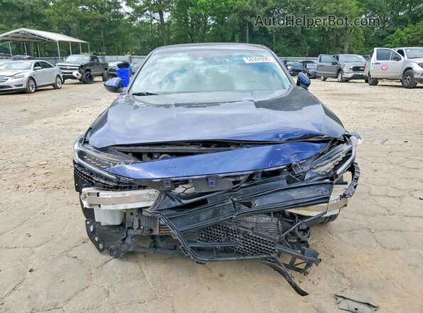1HGCV1F15KA026841 2019 HONDA ACCORD Blue Դիմացի տեսք