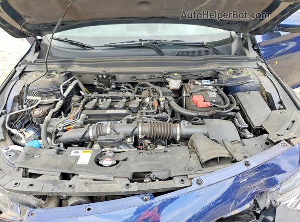 1HGCV1F15KA026841 2019 HONDA ACCORD Blue Սալոնի հետևի տեսք