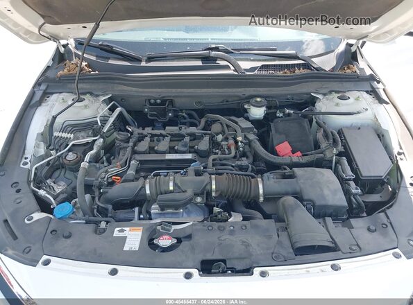 1HGCV1F15KA073349 2019 HONDA ACCORD Белый Вид сзади