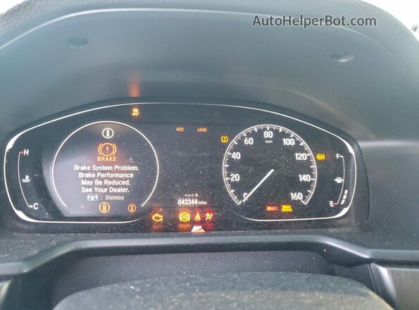 1HGCV1F15KA078678 2019 HONDA ACCORD Серебряный Вид щитка приборов
