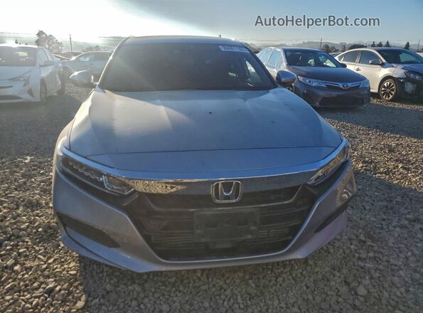 1HGCV1F15KA078678 2019 HONDA ACCORD Серебряный Вид спереди
