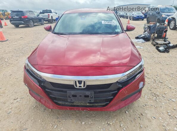1HGCV1F15KA114434 2019 HONDA ACCORD Red Front view