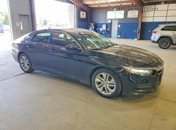 1HGCV1F15KA118421 2019 HONDA ACCORD Black Delantero derecho