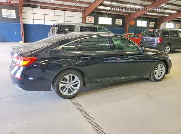 1HGCV1F15KA118421 2019 HONDA ACCORD Black Trasero derecho