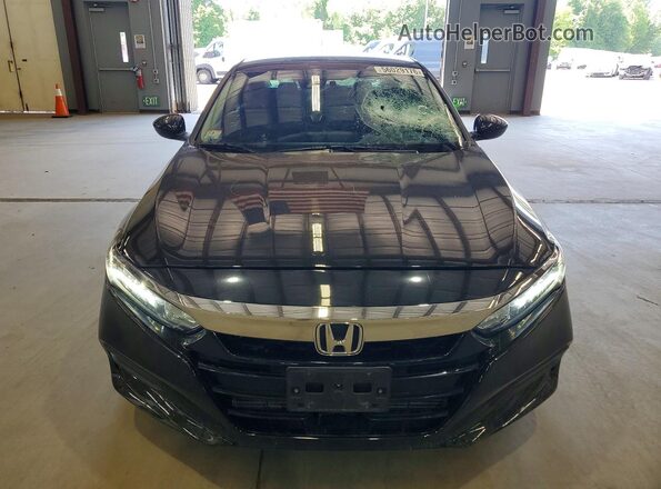 1HGCV1F15KA118421 2019 HONDA ACCORD Black Vista frontal