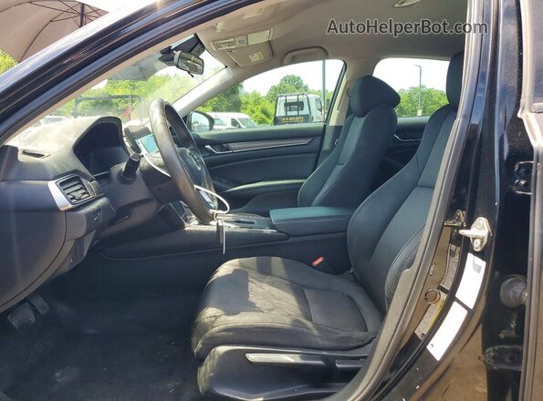 1HGCV1F15KA118421 2019 HONDA ACCORD Black Vista interior delantera