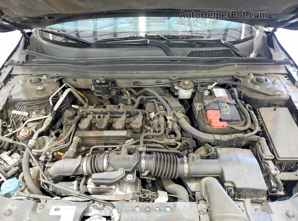 1HGCV1F15KA118421 2019 HONDA ACCORD Black Vista interior trasera
