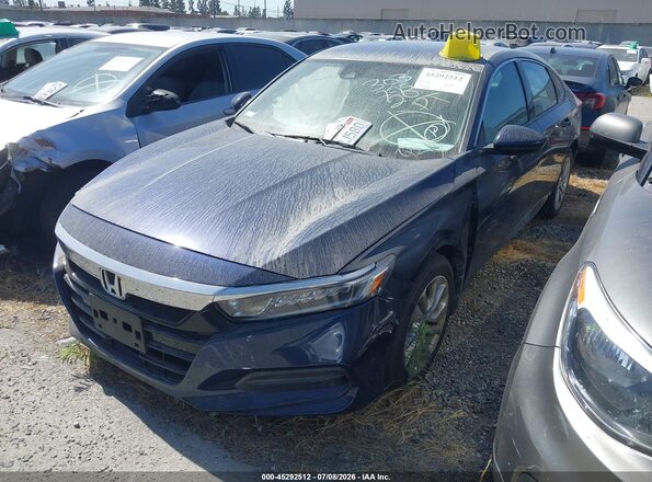 1HGCV1F15KA161351 2019 HONDA ACCORD Blue Առջևի ձախ երեք քառորդ տեսարան