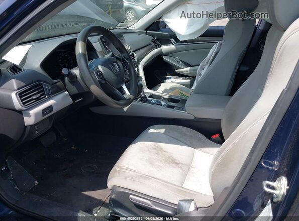 1HGCV1F15KA161351 2019 HONDA ACCORD Blue Սալոնի դիմացի տեսք