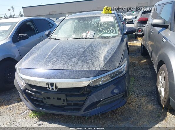 1HGCV1F15KA161351 2019 HONDA ACCORD Blue Սալոնի հետևի տեսք